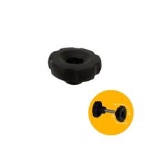 Manipulo Termoplástico Fêmea Preto Com Porca 5/16 Polegadas