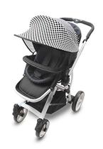Manito Sun Shade para carrinhos de bebê e assentos de carro - Scandi (Mosaic Black) UPF 50+