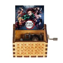 Manivela com tema de anime Music Box Demons Slayers Wood