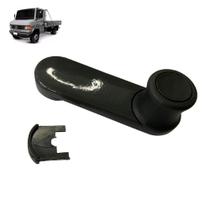 Manivela Reguladora Vidro Caminhão Mb L709 909 Metal Cinza