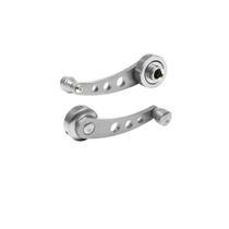 Manivela Vidro Carro Aluminio Billet Classico Vintage Cinza