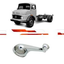 Manivela Vidro Cromado Caminhao Pickup Até 1978 Serve Ld Le