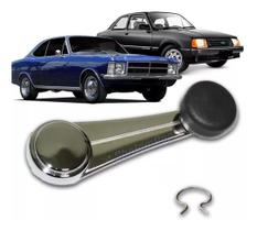 Manivela Vidro + Grampo Opala Caravan Chevette Marajo Preta