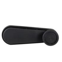 Manivela vidro metal preta