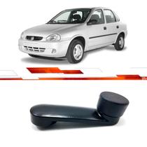 Manivela Vidro Metal Preto Corsa Hatch Sedan Wagon Pickup G1 Porta Dianteira Traseira Serve Lado Direito Esquerdo 90438381Fe
