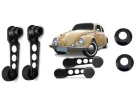 Manivela Vidro Metal Preto Esportiva Fusca Kombi