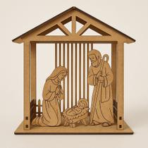 Manjedoura Rústica Para Presépio - Artigo Religioso De Natal