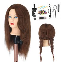 Mannequin Head Amyqueen com cabelo 100% humano para penteado Mannequin Head Amyqueen com cabelo 100% humano para penteado