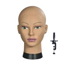 Mannequin Head BLTYXT Afro Bald para confecção e exibição de perucas Mannequin Head BLTYXT Afro Bald para confecção e exibição de perucas