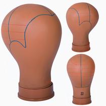 Mannequin Head COMMGOAL para perucas com linhas de guia, marrom de 22 polegadas Mannequin Head COMMGOAL para perucas com linhas de guia, marrom de 22 polegadas