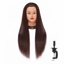 Mannequin Head Hair Styling Training Hairingrid 26-28 Castanho escuro Mannequin Head Hair Styling Training Hairingrid 26-28 Castanho escuro
