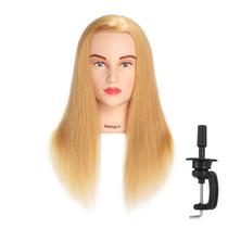 Mannequin Head Hairingrid 100% cabelo humano 20-22 polegadas Mannequin Head Hairingrid 100% cabelo humano 20-22 polegadas