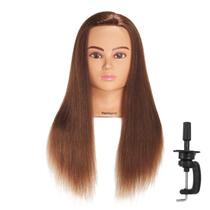 Mannequin Head Hairingrid 100% cabelo humano 24-26 polegadas marrom escuro