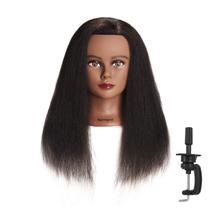 Mannequin Head Hairingrid 16 100% cabelo real com suporte de braçadeira