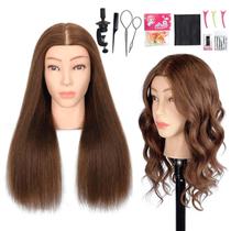 Mannequin Head MQHIHI Human Hair 22-24" para penteado Mannequin Head MQHIHI Human Hair 22-24" para penteado
