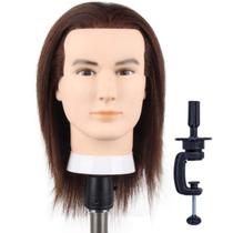 Mannequin Head Newshair Masculino 100% Cabelo Humano 20-25 cm 3B