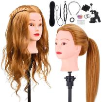 Mannequin Head TopDirect 24 cabelos loiros reais com 60% de cabelo humano