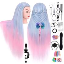 Mannequin Head TopDirect 74 cm de cabelo sintético para cosmetologia