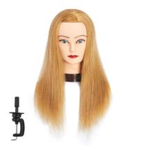 Mannequin Head Traininghead 100% cabelo humano 50-55cm - Blonde Mannequin Head Traininghead 100% cabelo humano 50-55cm - Blonde