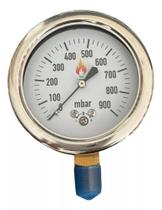 Manômetro Análogico 900 mbar (Diâmetro 63 mm com rosca NPT 1/4) Manômetro Análogico 900 mbar (Diâmetro 63 mm com rosca NPT 1/4)