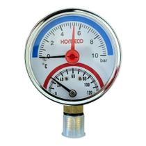 Manometro analogico c/ medidor temperatura