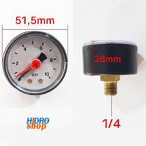 Manômetro Angular 1/4" 10 Bar - 00612442