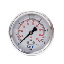 Manômetro com Glicerina 1/4" 90 psi DN63 Saída Horizontal Genebre