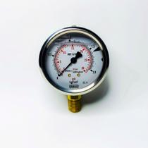 Manômetro D.63mm (2.1/2) 0-02 Kgf/cm2 Vertical Caixa Inox Manômetro D.63mm (2.1/2) 0-02 Kgf/cm2 Vertical Caixa Inox