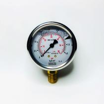 Manômetro D.63mm (2.1/2) 0-04 Kgf/cm2 Vertical Caixa Inox
