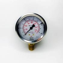 Manômetro D.63mm (2.1/2) 0-100 Kgf/cm2 Vertical Caixa Inox Manômetro D.63mm (2.1/2) 0-100 Kgf/cm2 Vertical Caixa Inox