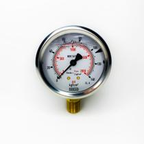 Manômetro D.63mm (2.1/2) 0-140 Kgf/cm2 Vertical Caixa Inox