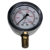 Manometro de 0 a 700 Kgf/m² rosca 1/4pol com glicerina PROSTEC Manometro de 0 a 700 Kgf/m² rosca 1/4pol com glicerina PROSTEC