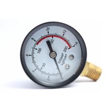 Manômetro de ar comprimido vertical 1/4 300 libras