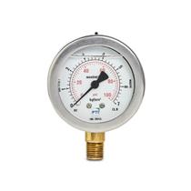 Manômetro De Pressão Com Glicerina 0 a 7 Bar 1/4" - PTI