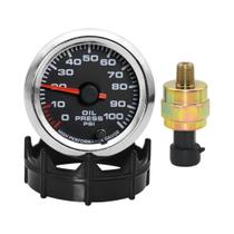 Manômetro De Pressão De Óleo LED 52mm 0-100 PSI 7 Cores Motor De Alta Velocidade Com Sensor 1/8 NPT Manômetro De Pressão De Óleo LED 52mm 0-100 PSI 7 Cores Motor De Alta Velocidade Com Sensor 1/8 NPT