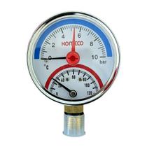 Manômetro de pressão e temperatura analógico Komeco