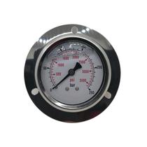 Manômetro de Pressão Painel Glicerina Inox 250 Bar 63mm