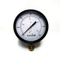 Manômetro Diam.100mm (4” ) Escala 0-40 BAR x 600 PSI