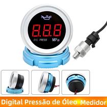 Manômetro Digital De Pressão De Óleo LED 9-35V Com Sensor De Alarme 1/8NPT Acessórios Para Interior Manômetro Digital De Pressão De Óleo LED 9-35V Com Sensor De Alarme 1/8NPT Acessórios Para Interior