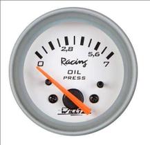 Manômetro Elétrico Óleo 0-7kgf/cm² Branco 52mm Willtec Manômetro Elétrico Óleo 0-7kgf/cm² Branco 52mm Willtec