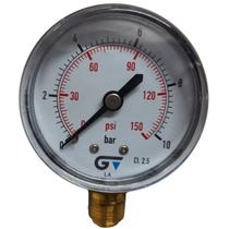 Manometro genebre dn53 saida vertical seco bsp 1/4 0-10 bar 0-150psi Manometro genebre dn53 saida vertical seco bsp 1/4 0-10 bar 0-150psi