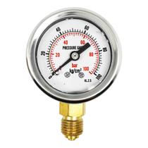 Manometro hidraulico 100 bar/kgf rosca 1/4 bsp modelo y40 Manometro hidraulico 100 bar/kgf rosca 1/4 bsp modelo y40