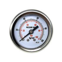 Manometro hidraulico 100 bar/kgf rosca 1/4 bsp modelo y40z Manometro hidraulico 100 bar/kgf rosca 1/4 bsp modelo y40z