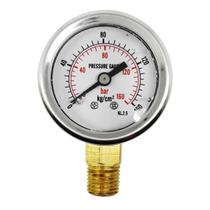 Manometro hidraulico 160 bar/kgf rosca 1/4 npt modelo y40 Manometro hidraulico 160 bar/kgf rosca 1/4 npt modelo y40
