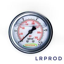 Manômetro horizontal -diam.63mm (2. 1/2” ) com escala de 0-25 KGF/CM2 x 350 PSI