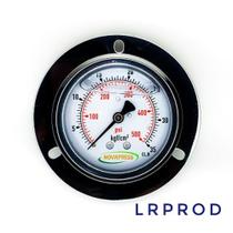 Manômetro horizontal -diam.63mm (2. 1/2” ) com escala de 0-35 KGF/CM2 x 500 PSI - Com Flange