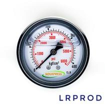 Manômetro horizontal -diam.63mm (2. 1/2” ) com escala de 0-400 KGF/CM2 x 6000 PSI Manômetro horizontal -diam.63mm (2. 1/2” ) com escala de 0-400 KGF/CM2 x 6000 PSI