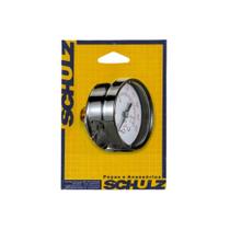 Manometro Horizontal, Mecanico, Em Aco,Escala Externa 0-250, Rosca 1/4" Utilizado Em Compressores De Ar.