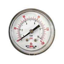 Manômetro Horizontal Rosca Traseira 1/8 Npt 150 Psi 40 Mm