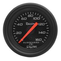 Manômetro Mecânico Pressão ar 0-160psi 52mm Preto Racing Manômetro Mecânico Pressão ar 0-160psi 52mm Preto Racing